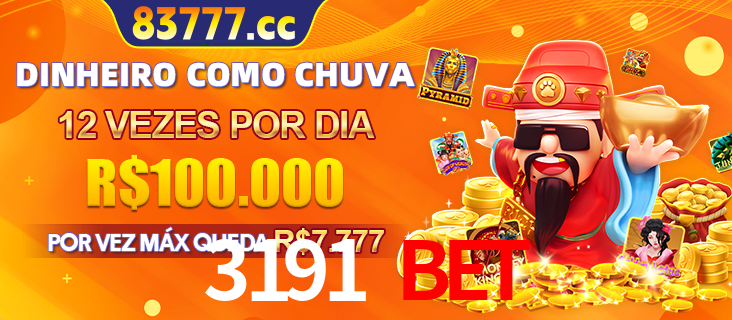 Banner do programa de recompensas Recomende para amigos do 3191 BET, detalhando os bônus por convidar amigos, com prêmios que chegam a R$288.888.