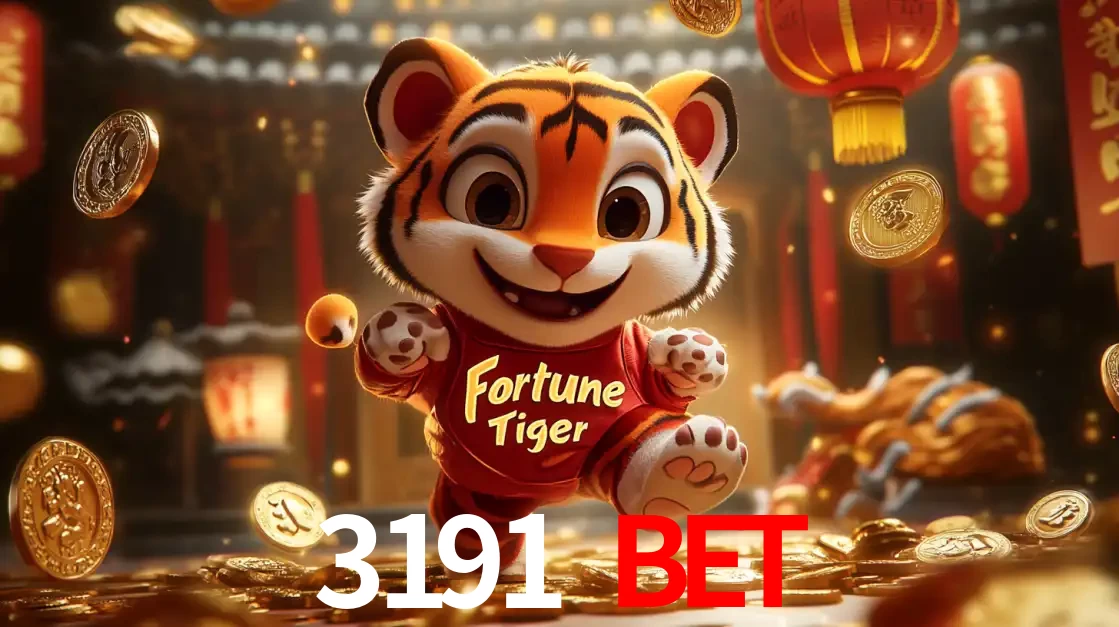 O alegre personagem do Fortune Tiger correndo sobre um caminho de moedas de ouro, simbolizando os grandes prêmios e a diversão do popular jogo de slot do 3191 BET.