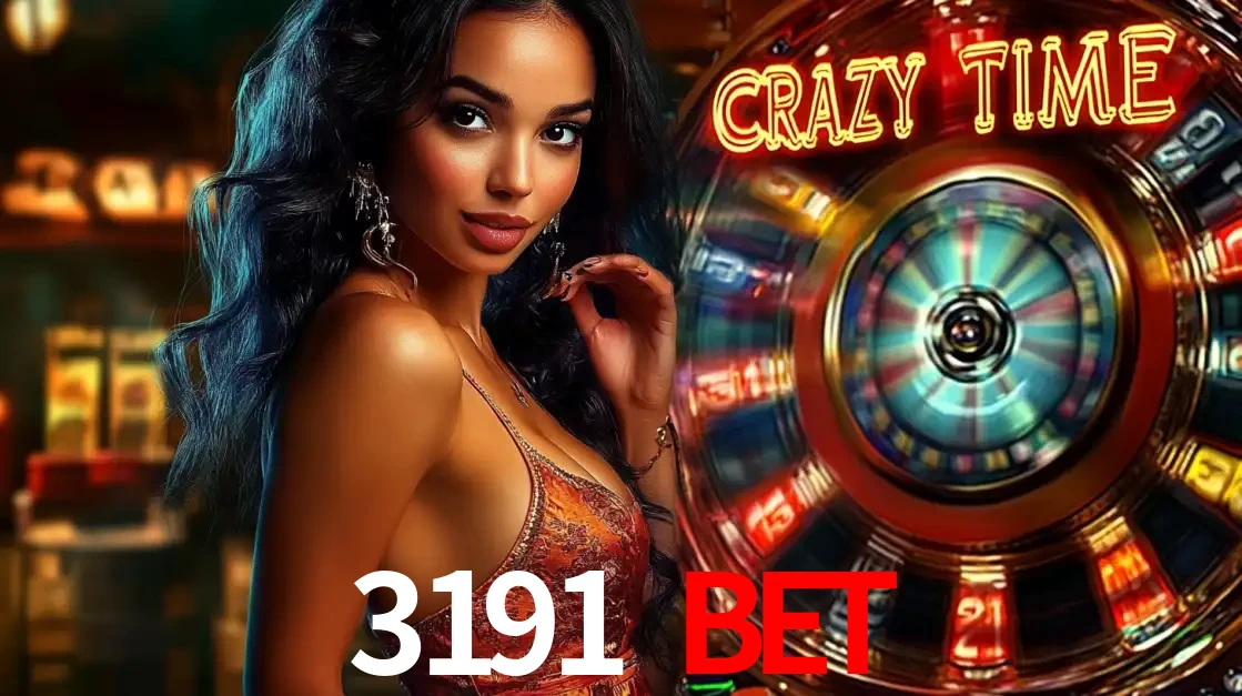 Mulher elegante ao lado da vibrante roda da fortuna do jogo de cassino ao vivo Crazy Time, um dos game shows mais populares e cheios de prêmios do 3191 BET.